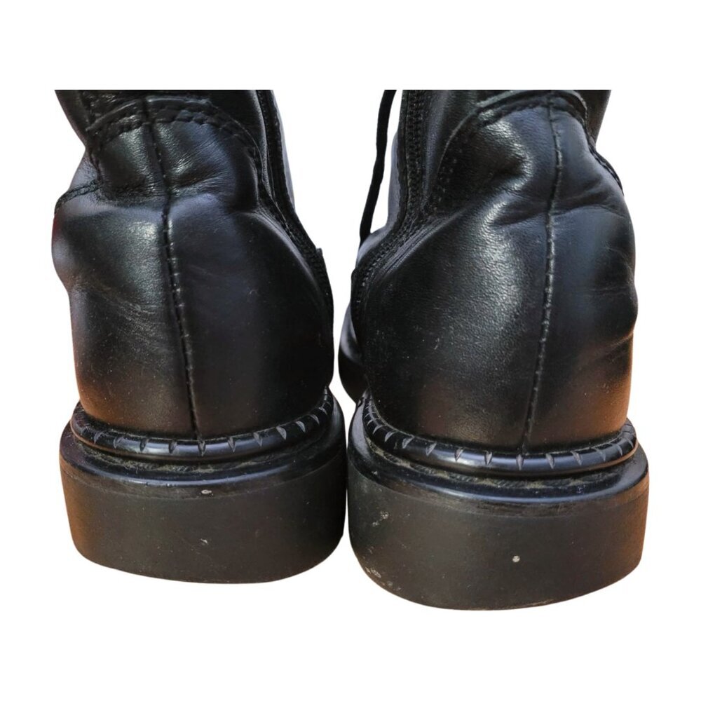Vintage HARLEY DAVIDSON Leather Biker Boots Lace up Combat Style Motorcycle Sz 8 - Picture 8 of 14